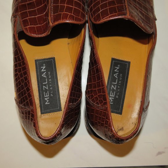 Mezlan Crocodile Loafers